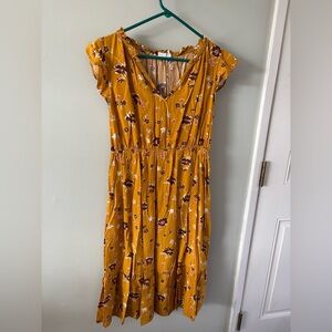Floral Yellow Dress